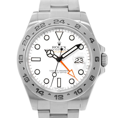 Rolex Explorer II 216570 42mm Polar White Dial Steel GMT Oyster Mens Watch 2011
