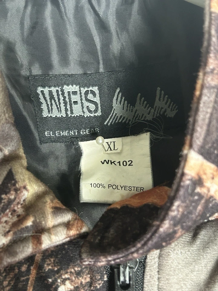 WFS Element Gear Jacket Mens L "Soft Shell" Hunting "Burly Camo" - Image 4 of 4