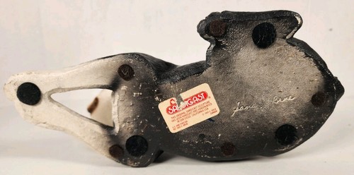 Vintage Sandicast 1985 Boston Terrier Dog 9.5" x 6" Sandra Brue Sculpt Figurine - Imagen 18 de 24