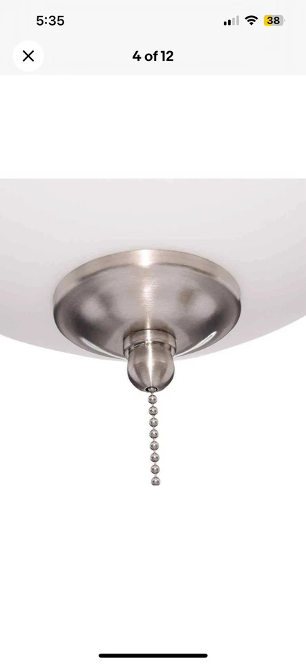 Hampton Bay Altura LED Ceiling Fan Light Kit Bronze or Nickel 1002 745 176 - Image 4 of 4