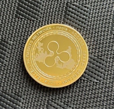 xrp ripple virtual currency medal coin gold #93f706