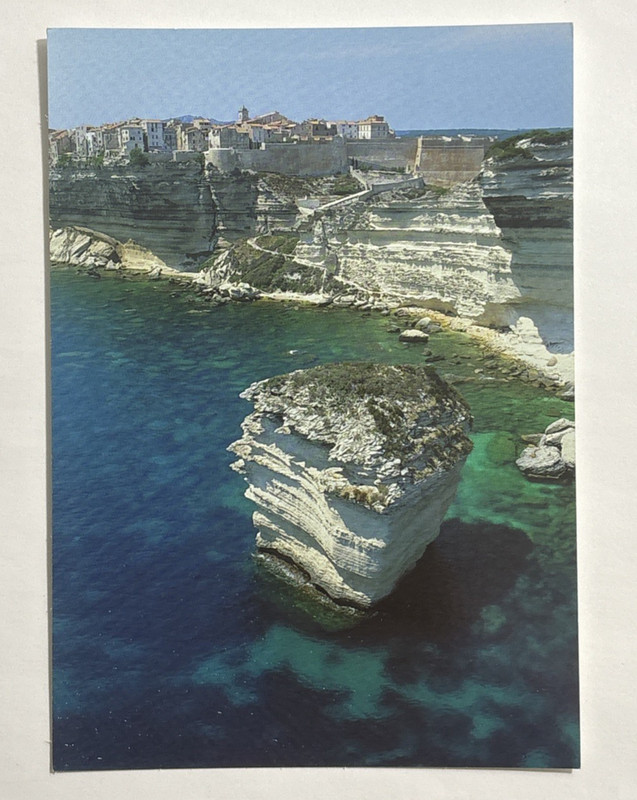The Grain of Sand Bonifacio Corsica France Postcard Aerial View Unposted