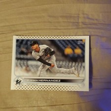 Topps 2022 Series 1 Elieser Hernandez Miami Marlins #9 Baseball Card