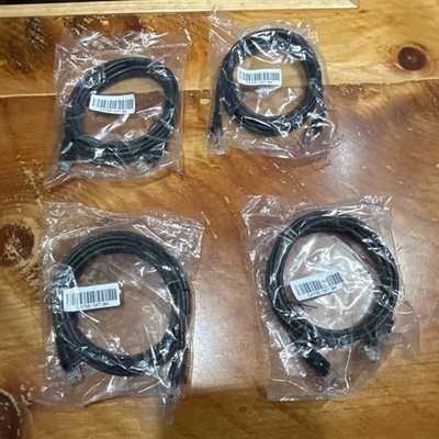 Pack of 4 Cat5E 10 Ft Ethernet Network Cable