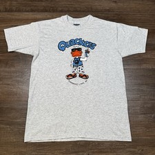 Vintage 90s Quackers Shawano Lake WI Graphic T Shirt Hanes USA Made Large