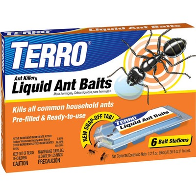 Terro T300 Ant Killer II, Liquid Ant Baits, Package of 6 Bait Stations NEW!