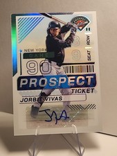 2024 Panini Prospect Edition Jorbit Vivas #97 Silver Prizm Signatures Yankees