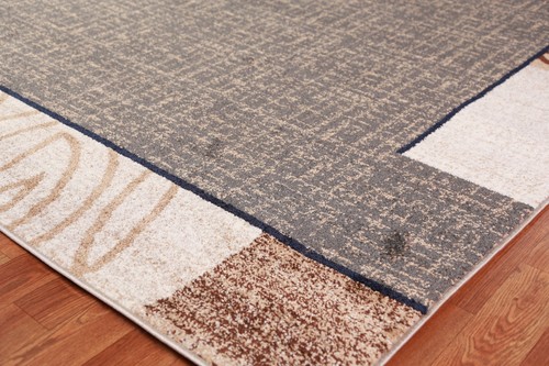 Transitional Machine Made Turkish Area Rug 9x12 Ft Contemporary Bordered Rug - Picture 7 of 11