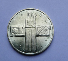 5 Franken Schweiz, 1963, 100 Jahre Internationales Rotes Kreuz, Silber, Original