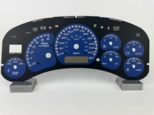 US Speedo Blue Denali Gauge Face for Clusters 99-02 (120 MPH) 2500 Gas