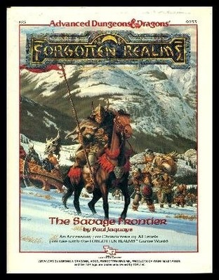 THE SAVAGE FRONTIER FR5 (ADVANCED DUNGEONS & DRAGONS : By Paul Jaquays EXCELLENT