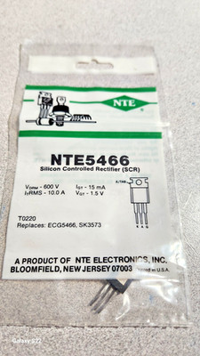 NTE5466 SCR USED I VARIOUS APPLICATIONS