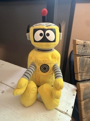 Yo Gabba Gabba PLEX Robot 9.5'' Ty Beanie Babies Nick Jr. Plush Stuffed Toy