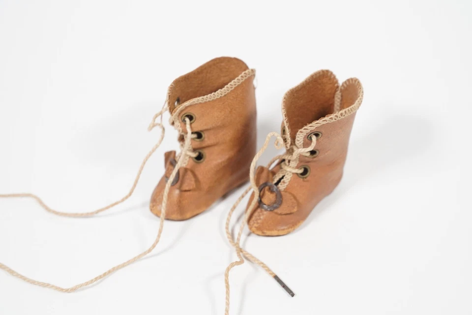 Chaussures pour poupée française ancienne.Antique doll. - Photo 2/4