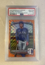 2025 Bowman Chrome - Prospects Elorky Rodriguez Orange Wave Refractor /25 (RC)
