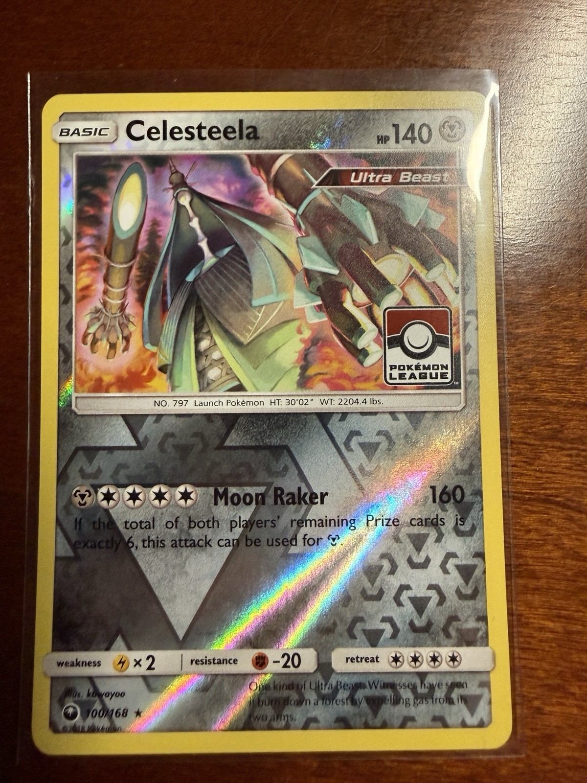 Celesteela 100/168 League Stamped Promo Reverse Holo Celestial Storm Pokemon NM