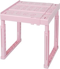 Locker Organizer Shelf  Adjustable Width and Height, Ideal Locker  Pink 