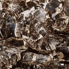 10 Lbs. of Bronze 1/4 In. Reflective Fire Glass