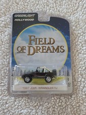Greenlight Hollywood Field of Dreams 1987 Jeep Wrangler YJ, Black, 1:64