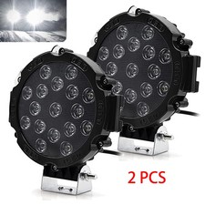 2pcs 7inch Round Led Work Light Bar Flood Spot Light For Truck Off Road Tractor 2pcs 7inch Round Led Work Light Bar Flood Spot Light For Truck Off Road Tractor