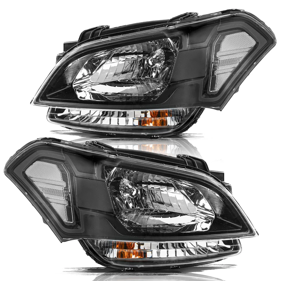 Black Headlights Headlamps Halogen Set Left+Right Side For 2010-2011 Kia Soul  - Image 2 of 4