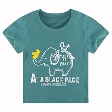Boys Short Sleeve T Shirt Casual Kids Lightweight Summer Cotton Tee