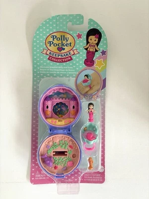 Polly Pocket Keepsake Collection Mermaid Seashell Ring & Case Neu & Ovp Mattel - Bild 1 von 4