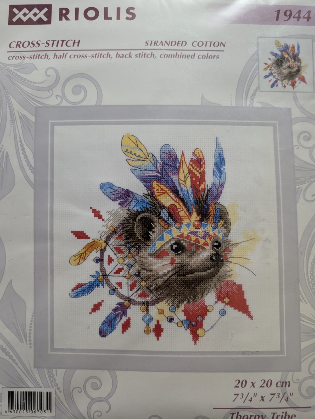 NEW RIOLIS COUNTED CROSS-STITCH KIT #1944 &ldquo;THORNY TRIBE&rdquo; 20x20 cm 14ct