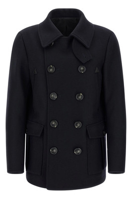DSQUARED2 Blue Wool Coat New & Authentic