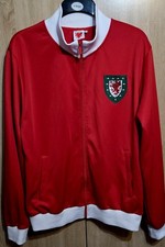 Wales Cymru Football Association Jacket Track Top Retro FAW OFFICIAL Football XL
