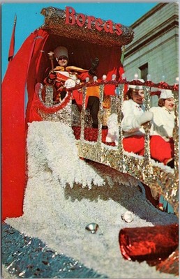 c1960s ST. PAUL WINTER CARNIVAL Minnesota Postcard / King Boreas Parade Float