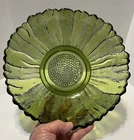 Vintage Anchor Hocking CountryFlower Shaped Bowl. 10.5 Large Retro Console Bowl