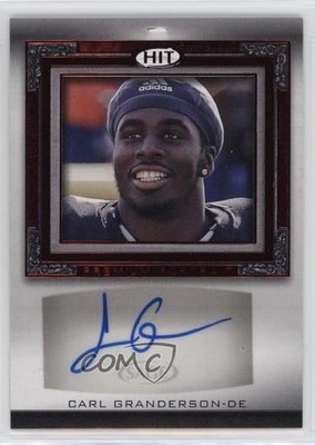 2019 Sage Hit Premier Draft Premium Portrait Carl Granderson #PPA-15 Auto 07rd