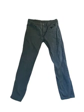 Levis Jeans Mens 34x32 511 Blue Slim Straight Light Wash Denim