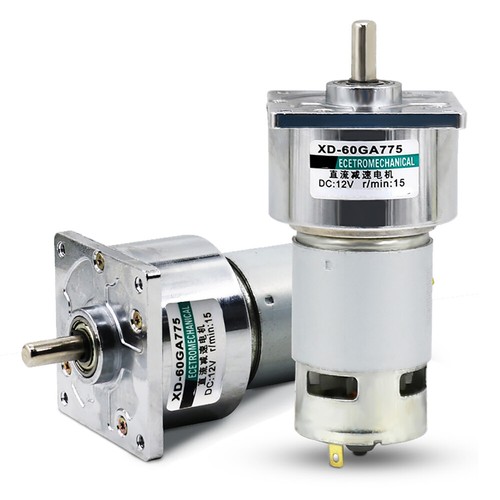 Microriduttore motore motore regolabile alta velocità di coppia 12 V/24 V XD-60GA775 - Foto 7 di 7