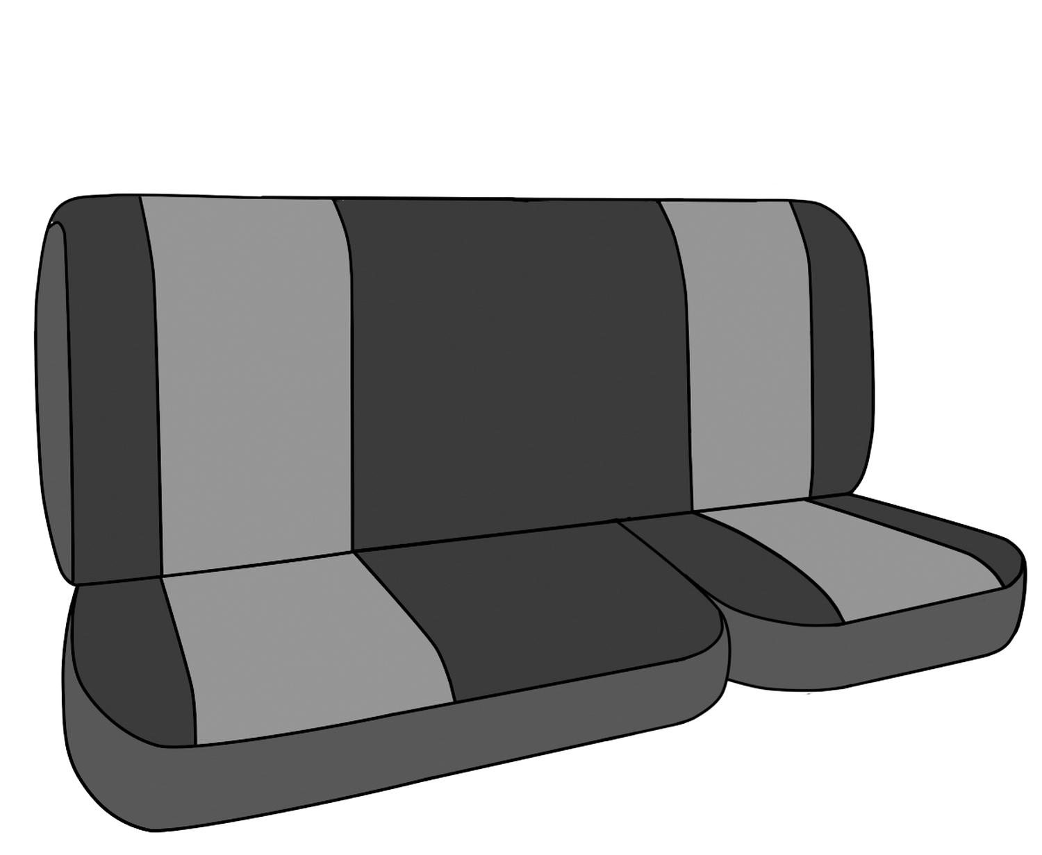 CalTrend Rear Seat Cover for 20022007 Ford F150350 Carbon Fiber