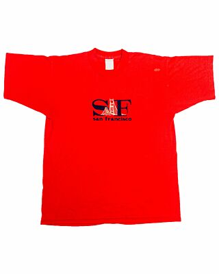 1990s Vintage San Francisco SF Embroidered Tourist T-Shirt | eBay