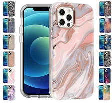 For Apple iPhone 12 | 12 Pro - Texture Design Shock Proof Impact Cover Case
