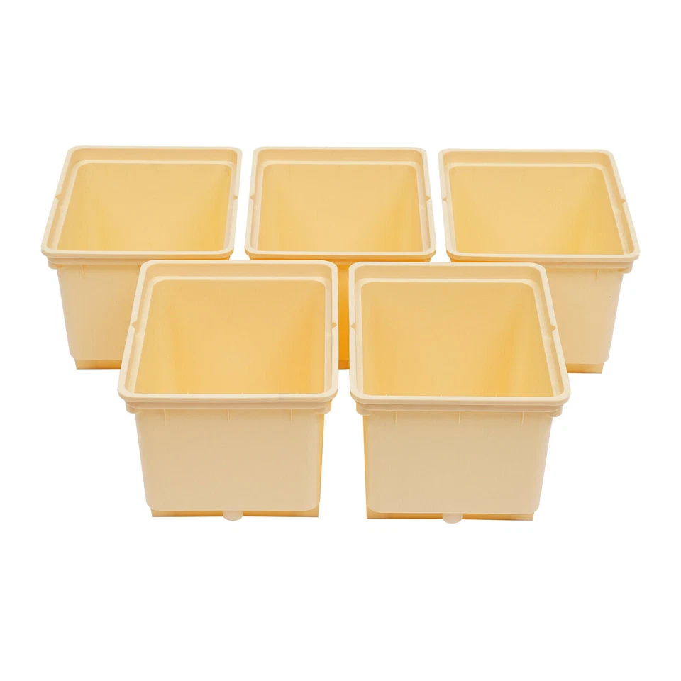 Set of 5 Round Bucket Deep Water Culture DWC Hydroponic Grow System Kit w/Lid - Image 4 of 4