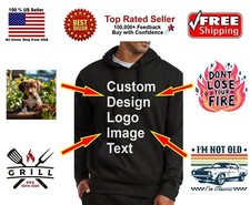 Custom Personalized Hoodie, Personalized Text, Logo, Image, Photos, UNISEX