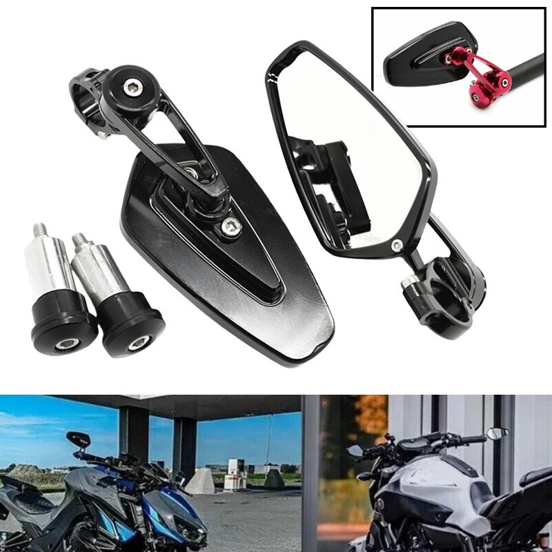 Handle Bar End Rear View Mirror For Z650 RS  Z900 RS Z750 R Z800 Z900 Z1000 R SX