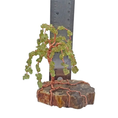 Peridot, weeping willow, 3.5", tree, sculpture, gemstone, specimen, #2048 - Picture 7 of 10