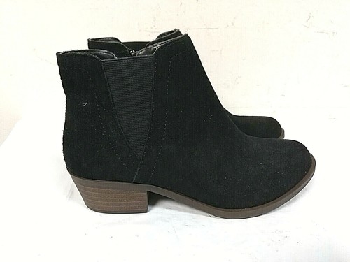 Botas al tobillo para mujer Kensie gazelle gamuza - TALLA 6, 7 - NEGRAS - 0W_15a - Imagen 3 de 6