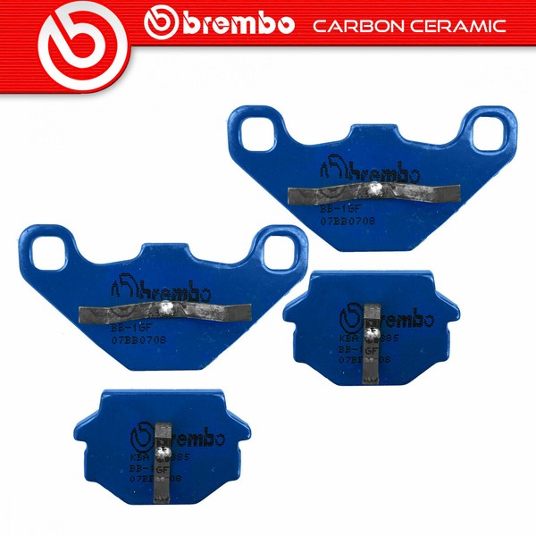 2 Paar Brembo Keramik BremsbeläGe Vorne FüR Kawasaki GPX 400 1985-image