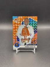 Thomas Davis Sr. 2021 Panini Mosaic Orange Reactive Mosaic Prizm #268 Panthers