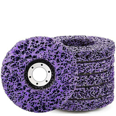 100mm 4'' Poly Strip Disc Abrasive Wheel Paint Rust Removal For Angle Grinder Kit