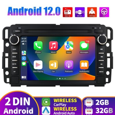 For GMC Yukon Chevy Silverado Sierra Android12 Car Radio Stereo GPS Sat Carplay