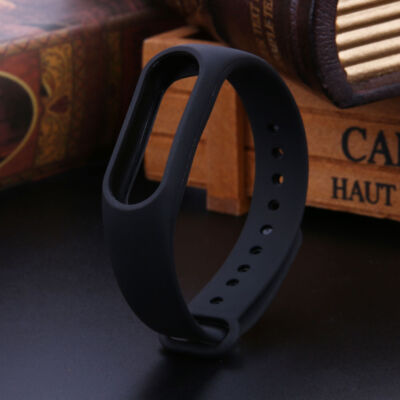 Armband Ersatz in Schwarz für Xiaomi Mi Band 2 Fitness Sport Tracker