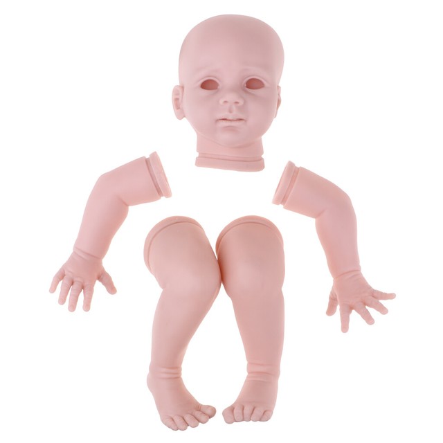 Unpainted Vinyl Reborn Doll Body Handmade Doll Parts Kit Model Supplies