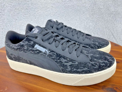 PUMA Women's Vikky Platform Vr Sneaker Size 11 36373002 Shoe Black Suede